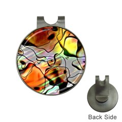 Abstract Transparent Drawing Hat Clips With Golf Markers