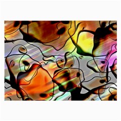 Abstract Transparent Drawing Large Glasses Cloth (2 Sides)