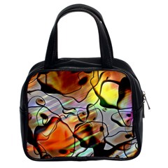 Abstract Transparent Drawing Classic Handbag (two Sides)