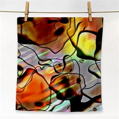 Abstract Transparent Drawing Face Towel