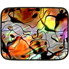 Abstract Transparent Drawing Fleece Blanket (mini)