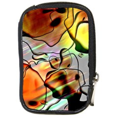 Abstract Transparent Drawing Compact Camera Leather Case