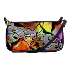 Abstract Transparent Drawing Shoulder Clutch Bag by HermanTelo