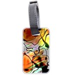 Abstract Transparent Drawing Luggage Tag (two sides) Front