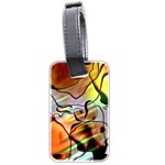 Abstract Transparent Drawing Luggage Tag (two sides) Back