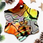 Abstract Transparent Drawing Ornament (Snowflake) Front