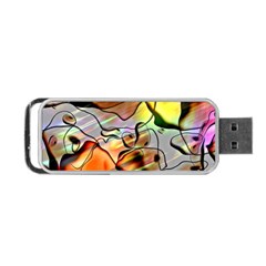 Abstract Transparent Drawing Portable Usb Flash (two Sides)