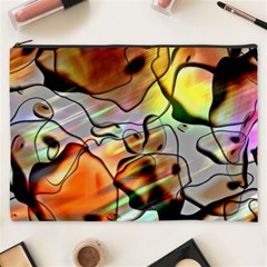 Abstract Transparent Drawing Cosmetic Bag (xxxl)