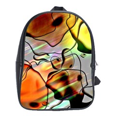 Abstract Transparent Drawing School Bag (xl)