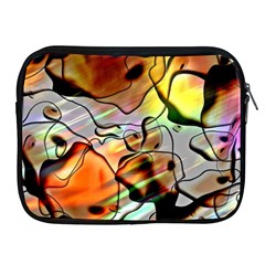 Abstract Transparent Drawing Apple Ipad 2/3/4 Zipper Cases