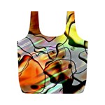 Abstract Transparent Drawing Full Print Recycle Bag (M) Front