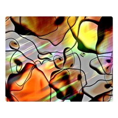 Abstract Transparent Drawing Double Sided Flano Blanket (large) 