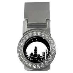 City Night Moon Star Money Clips (cz)  by HermanTelo