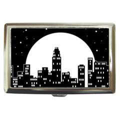 City Night Moon Star Cigarette Money Case by HermanTelo