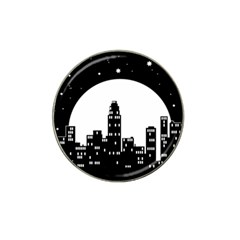 City Night Moon Star Hat Clip Ball Marker (4 Pack) by HermanTelo