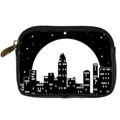 City Night Moon Star Digital Camera Leather Case