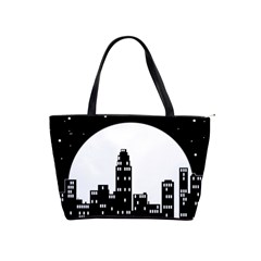 City Night Moon Star Classic Shoulder Handbag