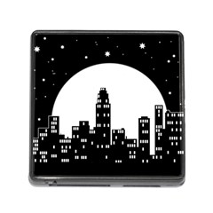 City Night Moon Star Memory Card Reader (square 5 Slot) by HermanTelo