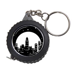 City Night Moon Star Measuring Tape by HermanTelo