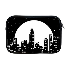 City Night Moon Star Apple Macbook Pro 17  Zipper Case