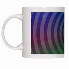 Blue Green Abstract Background White Mugs by HermanTelo