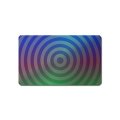 Blue Green Abstract Background Magnet (name Card) by HermanTelo