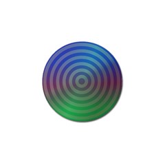 Blue Green Abstract Background Golf Ball Marker