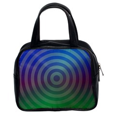 Blue Green Abstract Background Classic Handbag (two Sides)