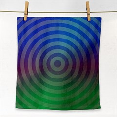 Blue Green Abstract Background Face Towel