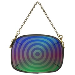 Blue Green Abstract Background Chain Purse (one Side) by HermanTelo