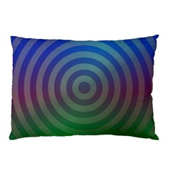 Blue Green Abstract Background Pillow Case