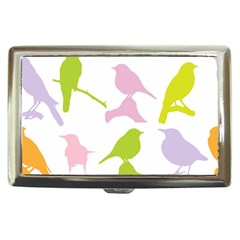 Birds Colourful Background Cigarette Money Case