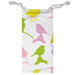 Birds Colourful Background Jewelry Bag Front