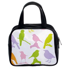 Birds Colourful Background Classic Handbag (two Sides)