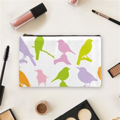 Birds Colourful Background Cosmetic Bag (medium)