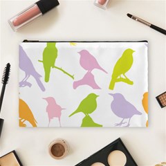 Birds Colourful Background Cosmetic Bag (large)