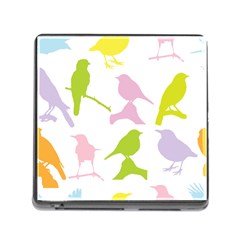 Birds Colourful Background Memory Card Reader (square 5 Slot)