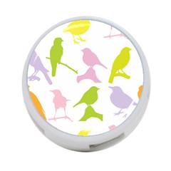 Birds Colourful Background 4-port Usb Hub (one Side)