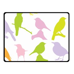 Birds Colourful Background Fleece Blanket (small)