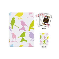 Birds Colourful Background Playing Cards (mini)