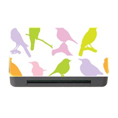 Birds Colourful Background Memory Card Reader With Cf