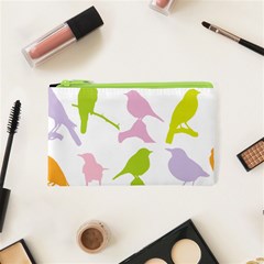 Birds Colourful Background Cosmetic Bag (xs)