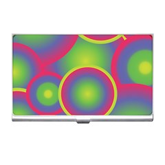 Background Colourful Circles Business Card Holder