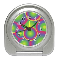 Background Colourful Circles Travel Alarm Clock