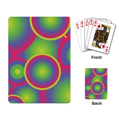 Background Colourful Circles Playing Cards Single Design