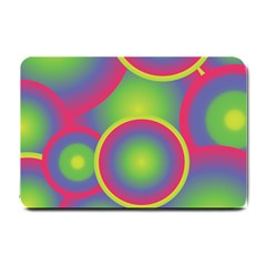 Background Colourful Circles Small Doormat 