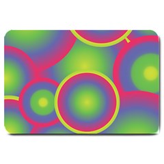 Background Colourful Circles Large Doormat 