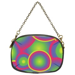 Background Colourful Circles Chain Purse (one Side)