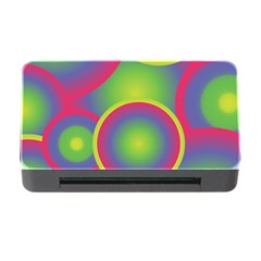 Background Colourful Circles Memory Card Reader With Cf