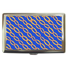 Blue Abstract Links Background Cigarette Money Case